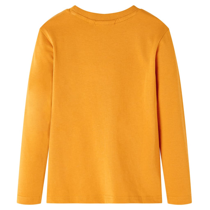 Tricou pentru copii cu mâneci lungi, ocru, 104 WALTI