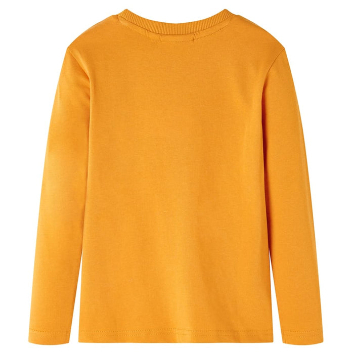 Tricou pentru copii cu mâneci lungi, ocru, 140 WALTI