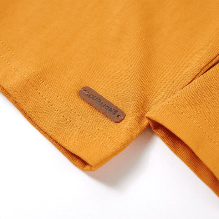 Tricou pentru copii cu mâneci lungi, ocru, 140 WALTI
