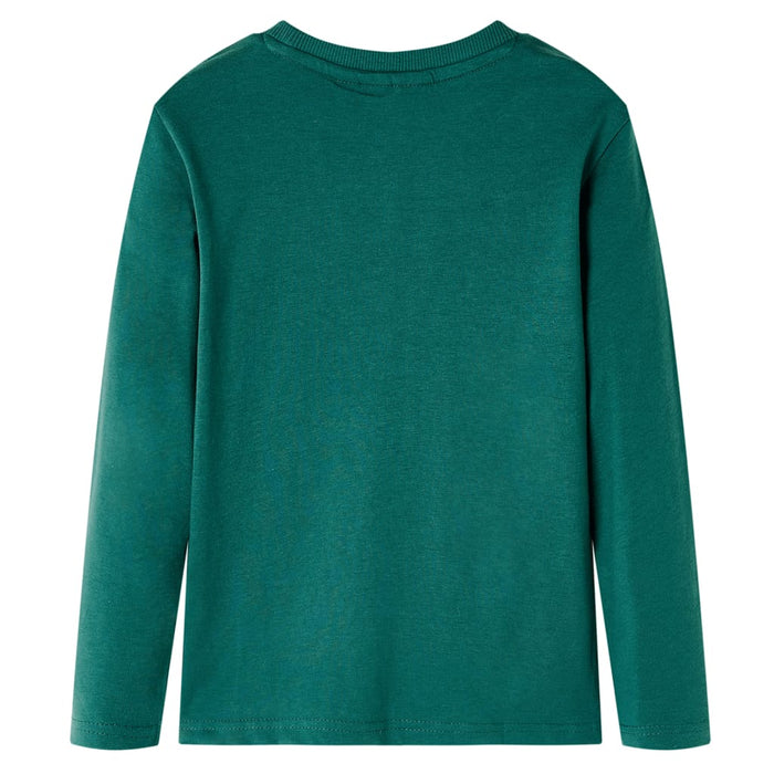 Tricou cu mâneci lungi pentru copii, verde, 140 WALTI