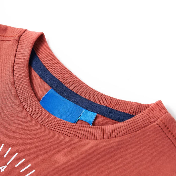 Tricou cu mâneci lungi pentru copii, henna, 92 WALTI