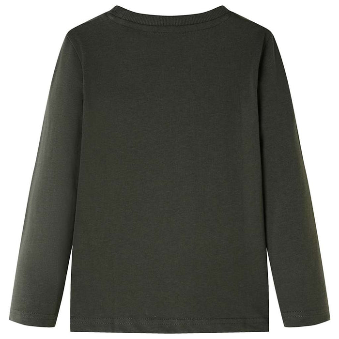 Tricou cu mâneci lungi pentru copii, kaki, 116 WALTI