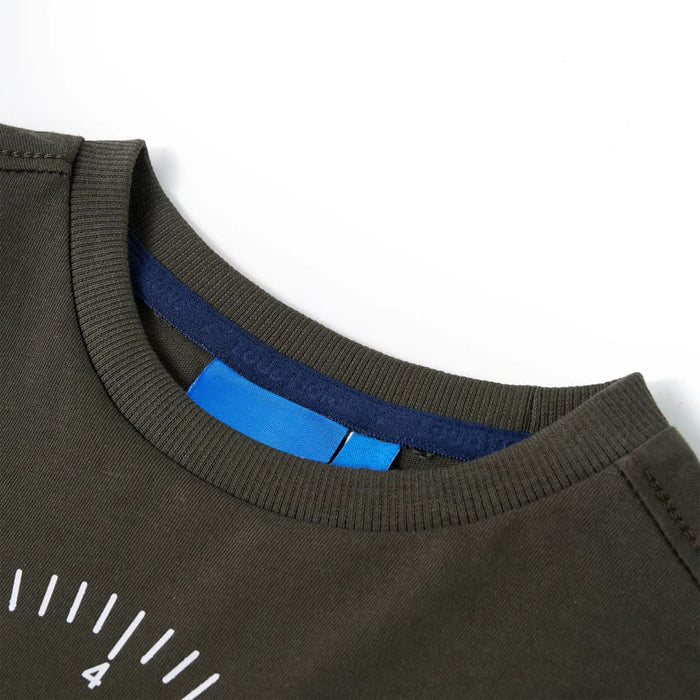 Tricou cu mâneci lungi pentru copii, kaki, 116 WALTI