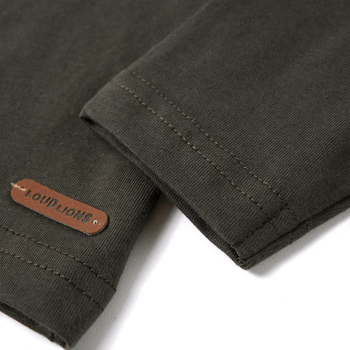 Tricou cu mâneci lungi pentru copii, kaki, 116 WALTI