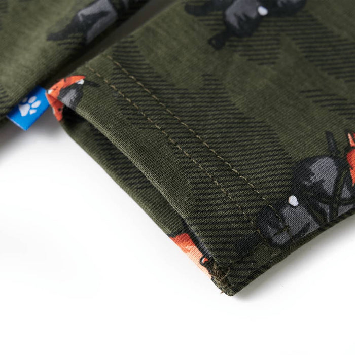 Pijamale pentru copii cu mâneci lungi ninja kaki 92 - WALTI WALTI