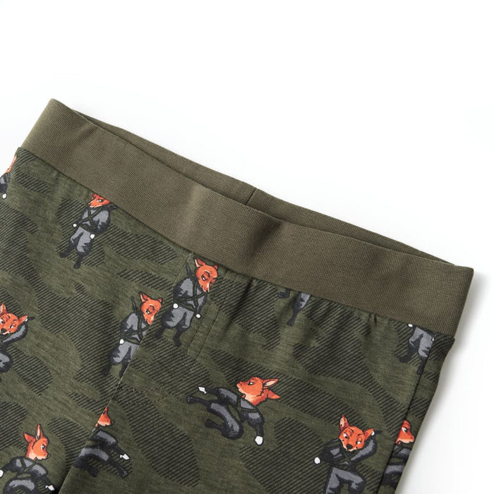 Pijamale pentru copii cu mâneci lungi ninja kaki 104 - WALTI WALTI