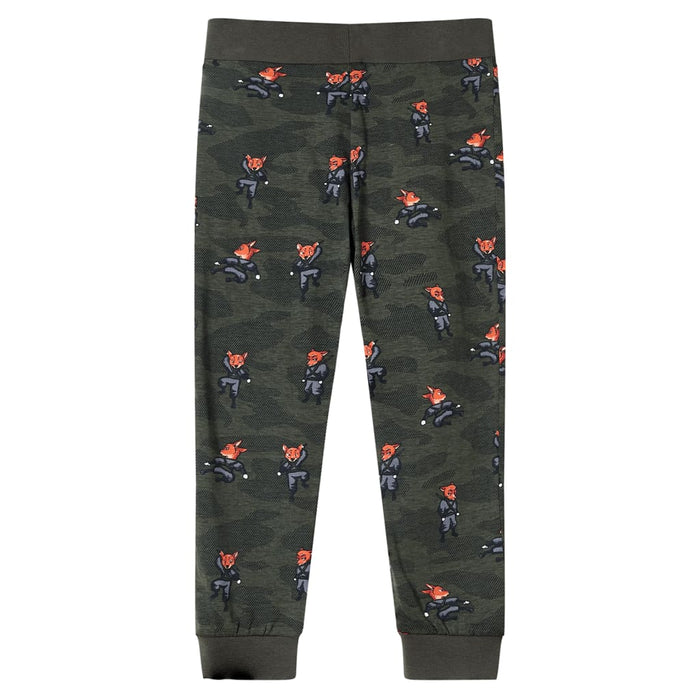 Pijamale pentru copii cu mâneci lungi ninja kaki 128 - WALTI WALTI