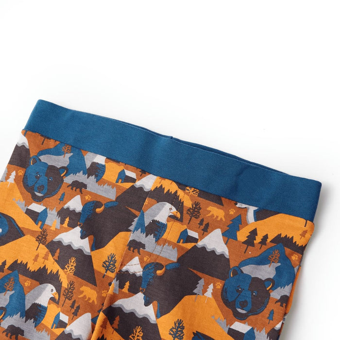 Pijamale de copii cu mâneci lungi cognac 128 - WALTI WALTI