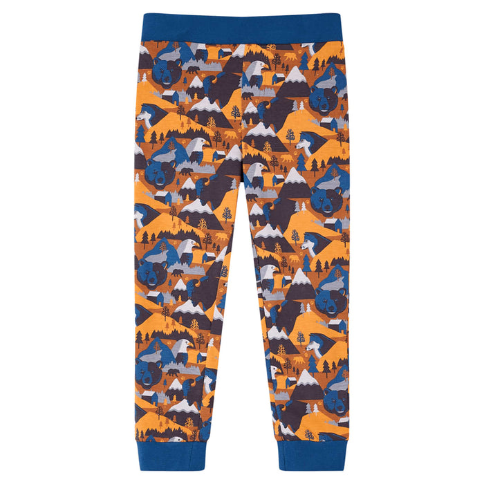Pijamale de copii cu mâneci lungi cognac 128 - WALTI WALTI