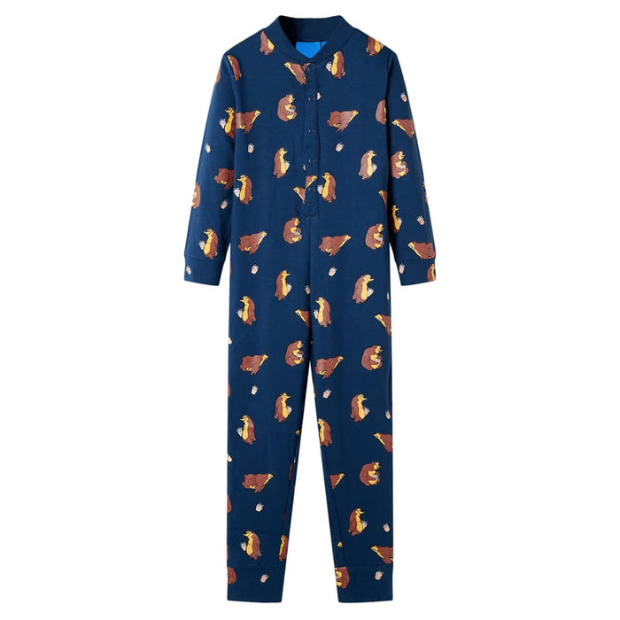 Costum salopetă pentru copii, jeans, albastru, 116 WALTI