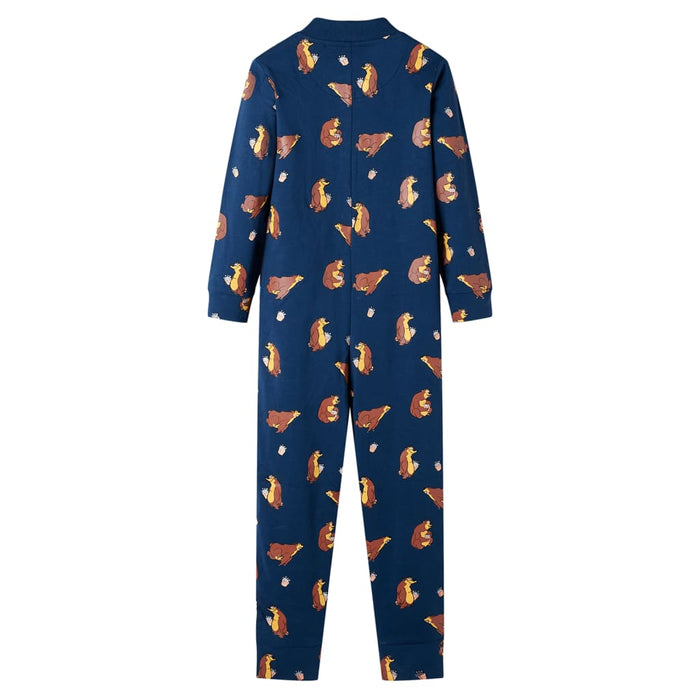 Costum salopetă pentru copii, jeans, albastru, 116 WALTI