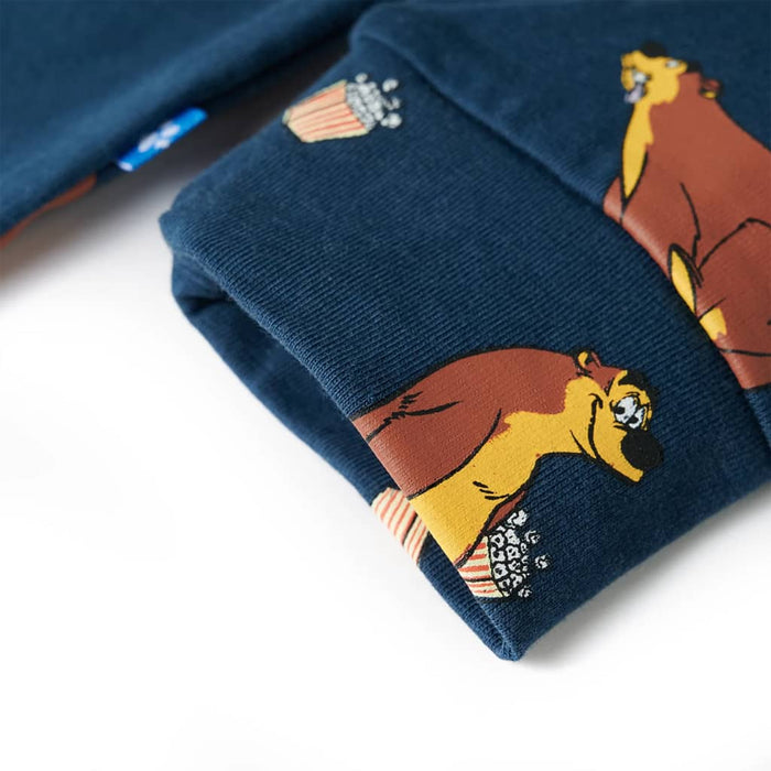 Costum salopetă pentru copii, jeans, albastru, 116 WALTI