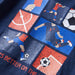Tricou de copii cu mâneci lungi, bleumarin melanj, 104 - WALTI WALTI