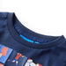 Tricou de copii cu mâneci lungi, bleumarin melanj, 116 - WALTI WALTI