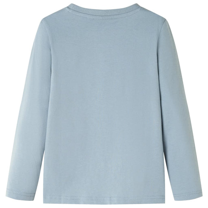 Tricou copii mâneci lungi,, albastru deschis, 128 - WALTI WALTI