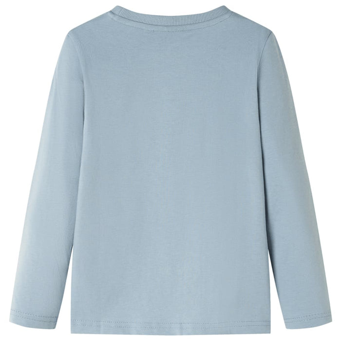 Tricou copii mâneci lungi,, albastru deschis, 140 WALTI