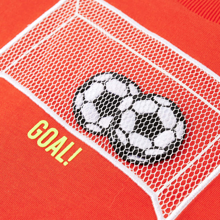 Tricou copii mâneci lungi, portocaliu aprins, 128 - WALTI WALTI