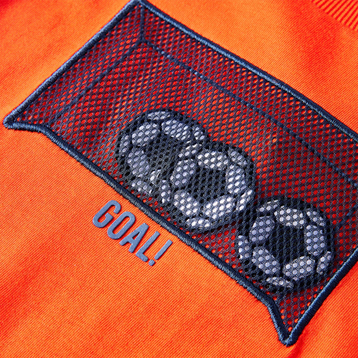 Tricou copii mâneci lungi, portocaliu aprins, 116 - WALTI WALTI