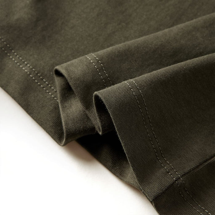 Tricou pentru copii cu mâneci lungi, kaki, 128 WALTI