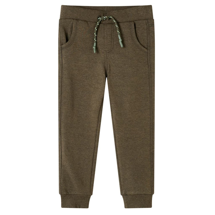 Pantaloni de trening pentru copii, kaki melanj, 140 WALTI