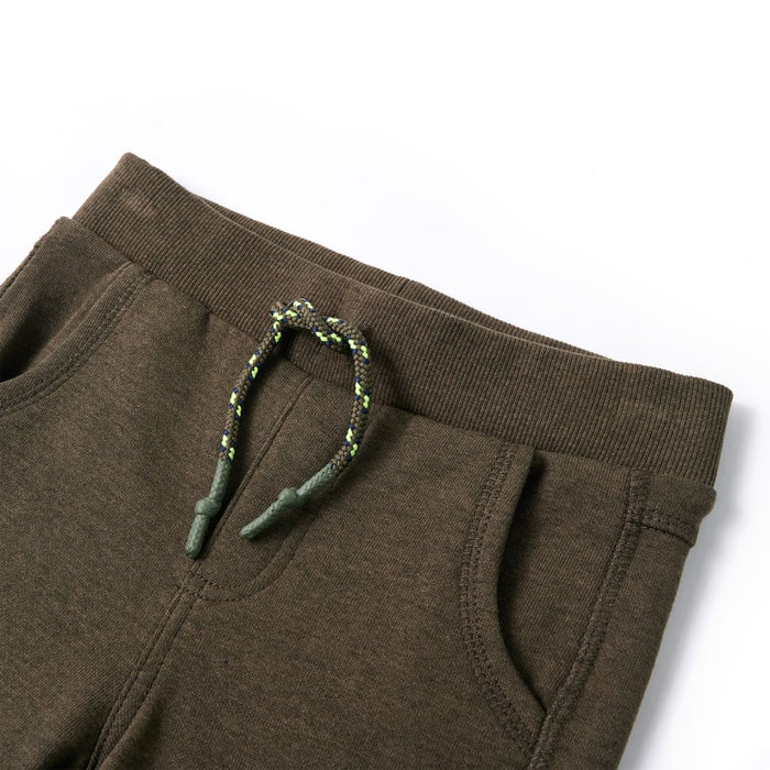 Pantaloni de trening pentru copii, kaki melanj, 140 WALTI