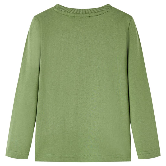 Tricou pentru copii cu mâneci lungi, kaki deschis, 104 - WALTI WALTI