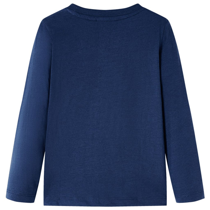 Tricou cu mâneci lungi pentru copii, bleumarin, 92 WALTI