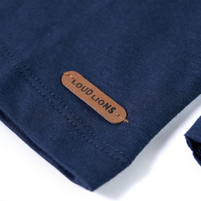 Tricou cu mâneci lungi pentru copii, bleumarin, 92 WALTI