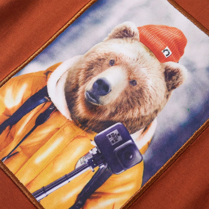 Tricou pentru copii cu mâneci lungi, portocaliu ars, 116 - WALTI WALTI