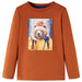 Tricou pentru copii cu mâneci lungi, portocaliu ars, 128 - WALTI WALTI