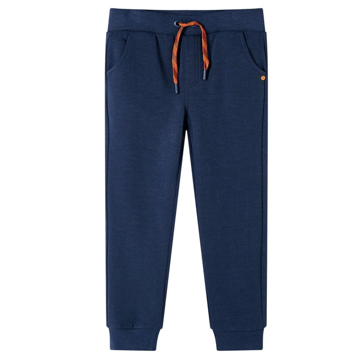 Pantaloni de trening pentru copii, bleumarin melanj, 92 WALTI