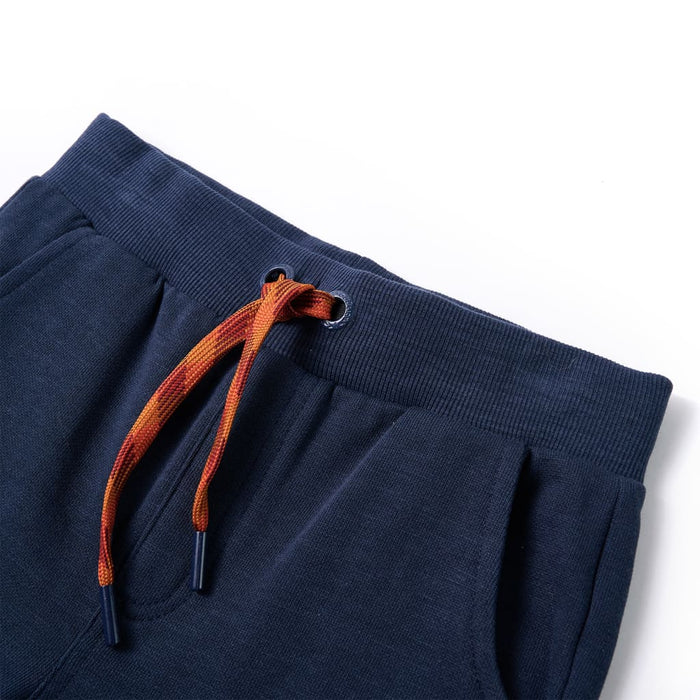 Pantaloni de trening pentru copii, bleumarin melanj, 92 WALTI
