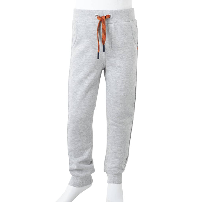 Pantaloni de trening pentru copii, gri melanj, 92 WALTI