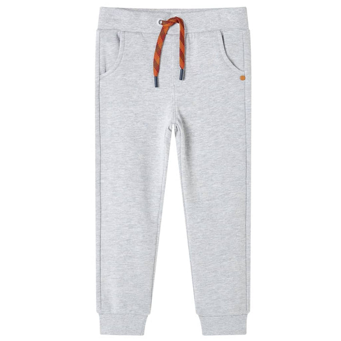 Pantaloni de trening pentru copii, gri melanj, 104 - WALTI WALTI