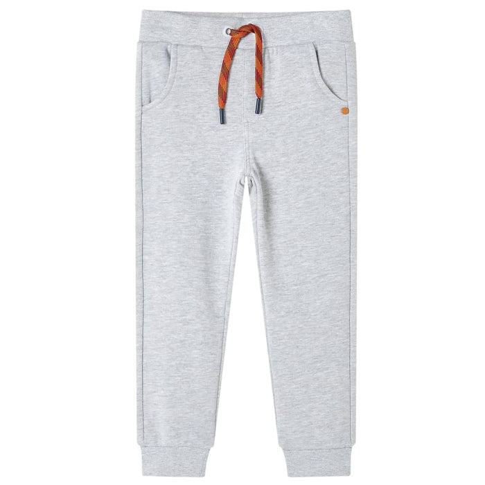 Pantaloni de trening pentru copii, gri melanj, 140 WALTI