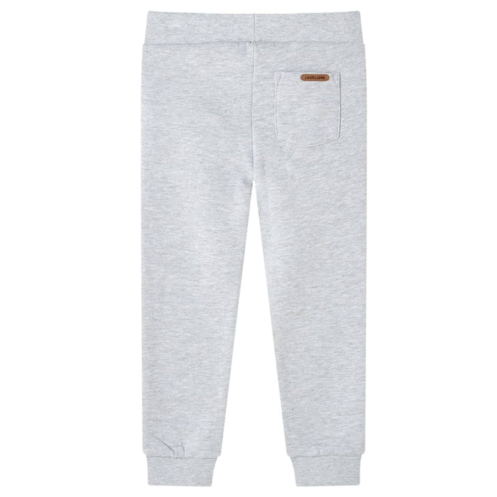 Pantaloni de trening pentru copii, gri melanj, 140 WALTI