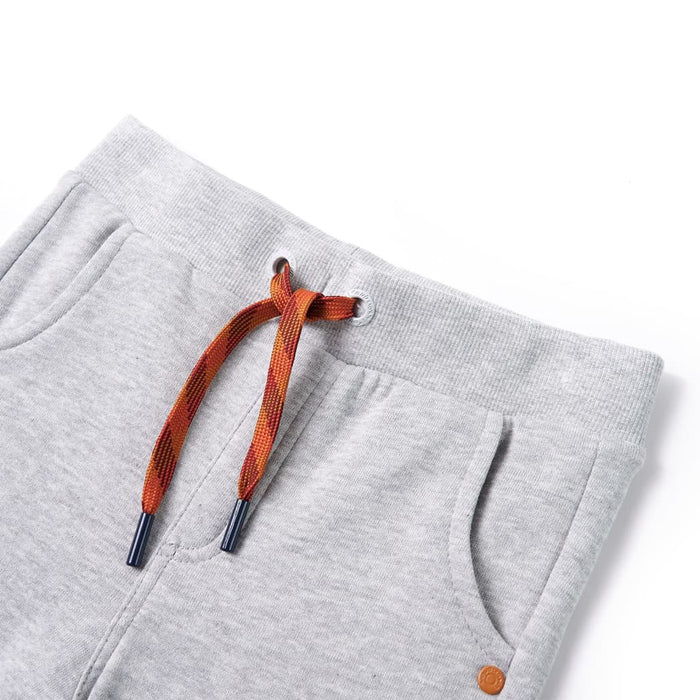 Pantaloni de trening pentru copii, gri melanj, 140 WALTI
