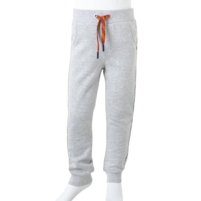 Pantaloni de trening pentru copii, gri melanj, 140 WALTI
