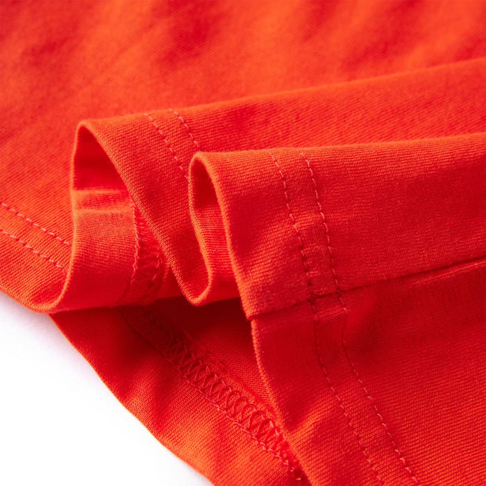 Tricou copii mâneci lungi, portocaliu aprins 104 - WALTI WALTI