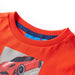 Tricou copii mâneci lungi, portocaliu aprins 116 - WALTI WALTI