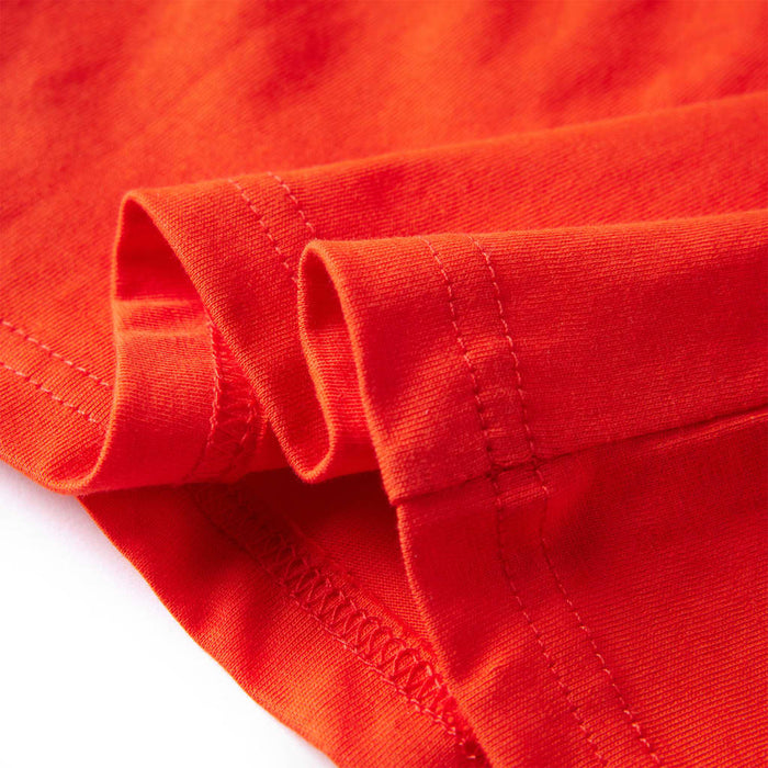 Tricou copii mâneci lungi, portocaliu aprins 116 - WALTI WALTI