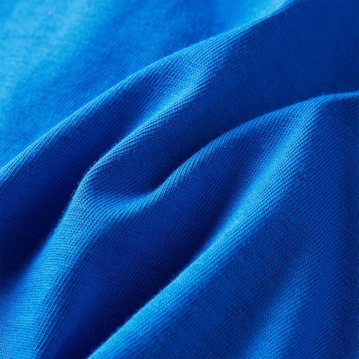Tricou copii mâneci lungi albastru cobalt 128 - WALTI WALTI