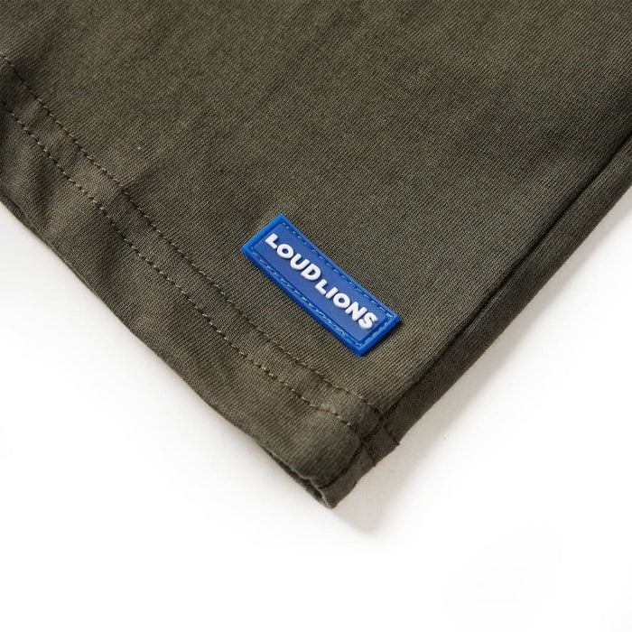 Tricou pentru copii cu mâneci lungi, kaki, 104 - WALTI WALTI