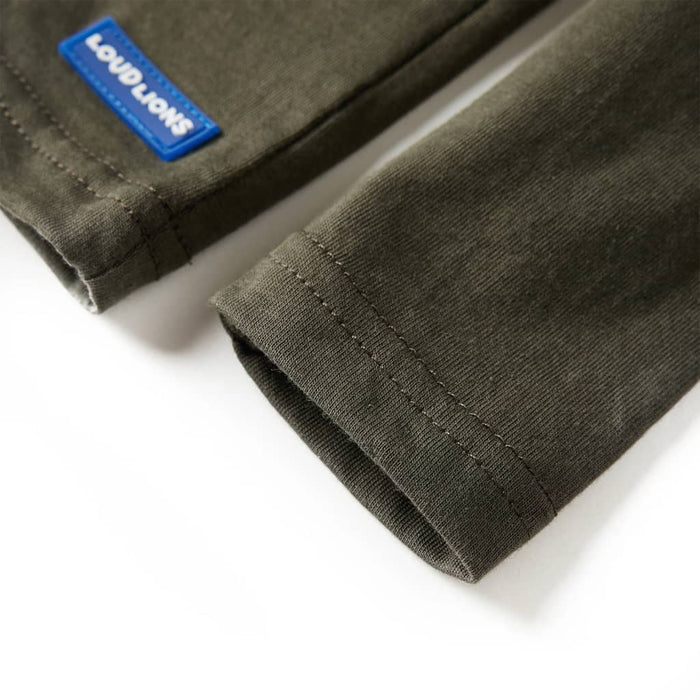 Tricou pentru copii cu mâneci lungi, kaki, 104 - WALTI WALTI
