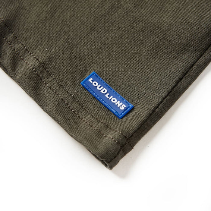 Tricou pentru copii cu mâneci lungi, kaki, 128 - WALTI WALTI