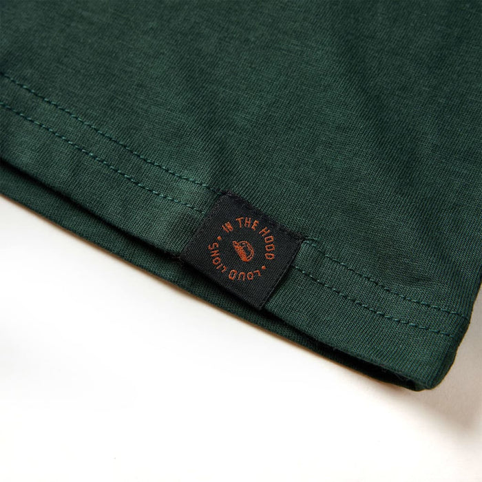 Tricou pentru copii cu mâneci lungi verde închis 92 - WALTI WALTI
