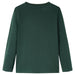Tricou pentru copii cu mâneci lungi verde închis 116 - WALTI WALTI