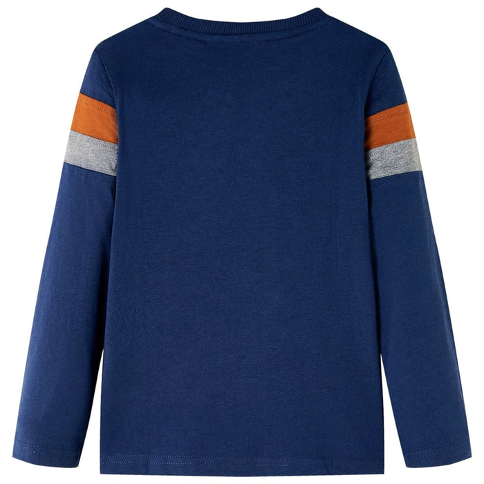 Tricou pentru copii cu mâneci lungi, bleumarin, 92 WALTI