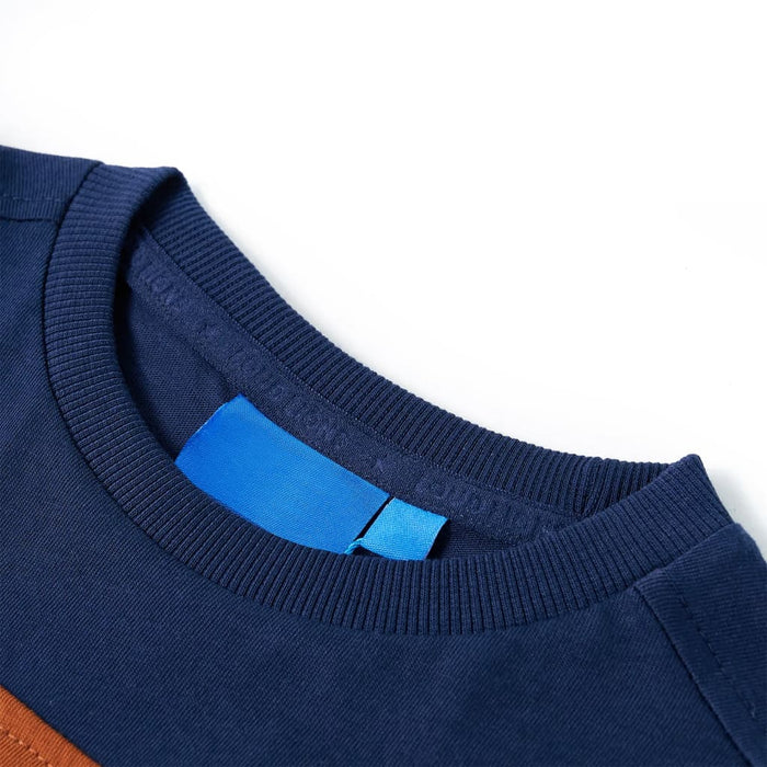 Tricou pentru copii cu mâneci lungi, bleumarin, 92 WALTI