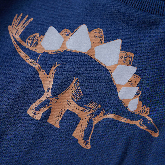 Tricou pentru copii cu mâneci lungi bleumarin 128 WALTI